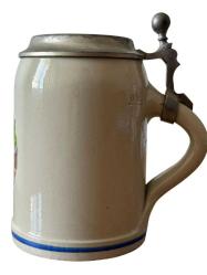 Nostaljik TANKART Zin Kapaklı Alman Bira Bardağı