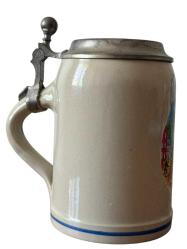Nostaljik TANKART Zin Kapaklı Alman Bira Bardağı