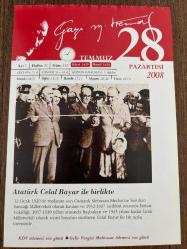 28 TEMMUZ 2008 - TAKVİM YAPRAĞI - DOĞUM GÜNÜ HEDİYESİ - GAZİ MUSTAFA KEMAL ATATÜRK FOTOĞRAFLI BÜYÜKÇEKMECE BELEDİYESİ TAKVİMİ - Atatürk Celal Bayar ile birlikte - 1402- Osmanlı devletinde 'Fetret Devri' başladı. - 1750- Alman besteci Johann Sebastian Bach öldü. - 1929- 48 ülke, savaş esirlerine ilişkin Cenevre Konvansiyonu imzalandı. -