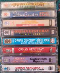 Orhan Gencebay 8 adet kaset (Açıklamaları okuyunuz)