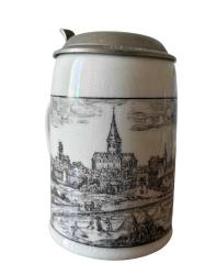 Nostaljik Zin Kapaklı Alman Bira Bardağı tnk022