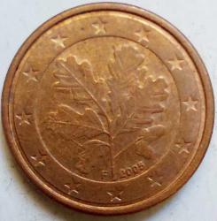 ALMANYA 1 Eurocent, 2005 ÇÇT 