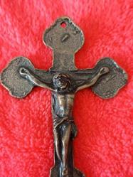 METAL DÖKÜM DİNİ OBJE, HAÇ, DEKORATİF.VINTAGE..