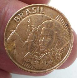 2009 BREZİLYA 10 CENTAVOS ORİJİNAL MADENİ PARASI 1BB2EE1 NADİR