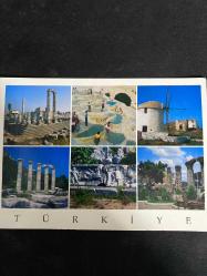 6 Kare Türkiye Kartpostal 16..5x12 ebatında