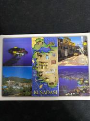 5 Kare Kuşadası Türkiye Kartpostal 16.5x12 ebatında