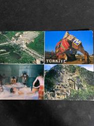 4 Kare Türkiye Kartpostal 16.5x12 ebatında
