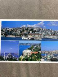 Salı pazarı Cihangir, Süleymaniye Camii, Beylerbeyi Sarayı, Yeni Cami İstanbulTürkiye Kartpostal 16.5x12 ebatında