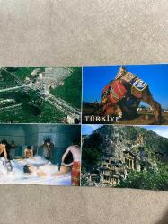 4 Karede Türkiye Kartpostal 16.5x12 ebatında