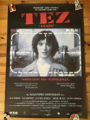 Tez - Tesis (1996) – Alejandro Amenábar Filmi – Türkçe Dönem Film Afişi