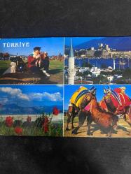 4 kare Türkiye Kartpostal 16.5x12 ebatında