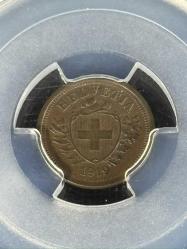 PCGS AU58 – 1919 B İsviçre 1 Rap Sertifikalı | NFC Çipli Özel Koleksiyon Parası