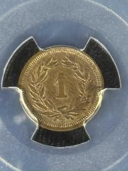 PCGS MS62BN – 1932 B İsviçre 1 Rap Sertifikalı | NFC Çipli Özel Koleksiyon Parası