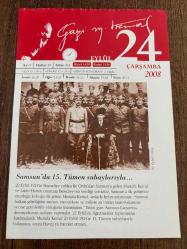 24 EYLÜL 2008 - TAKVİM YAPRAĞI - DOĞUM GÜNÜ HEDİYESİ - GAZİ MUSTAFA KEMAL ATATÜRK FOTOĞRAFLI BÜYÜKÇEKMECE BELEDİYESİ TAKVİMİ - Samsun'da 15. Tümen subaylarıyla -Havza ve Amasya Konuşmaları - 1882- İstanbul Beyazıt Kütüphanesi kuruldu.-1884- İkinci Cumhurbaşkanı İsmet İnönü, İzmir'de dünyaya geldi.-1996- Türk sanat müziği sanatçısı Zeki  Müren vefat etti.