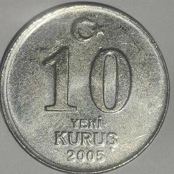 TÜRKİYE 2005  10 YENİ KURUŞ ÇİL