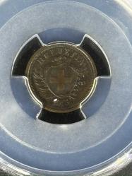PCGS MS62BN – 1913 B İsviçre 1 Rap Sertifikalı | NFC Çipli Özel Koleksiyon Parası