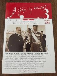 3 EKİM 2008 - TAKVİM YAPRAĞI - DOĞUM GÜNÜ HEDİYESİ - GAZİ MUSTAFA KEMAL ATATÜRK FOTOĞRAFLI BÜYÜKÇEKMECE BELEDİYESİ TAKVİMİ - Mustafa Kemal, İsveç Prensi Gustav Adolf ile - Gustav Adolf onuruna 