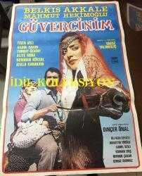 GÜVERCİNİM, 1986, FİLM AFİŞİ  Yavuz Yalınkılıç, Aliye Rona, Belkıs Akkale, Neriman Köksal, Turgut Özatay, Kadir Savun, Mahmut Hekimoğlu, Bülent Polat, Figen Arlı, A
