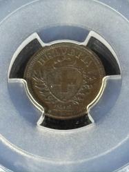 1912 B İsviçre 1 Rap – PCGS AU58 Gold Shield™ Sertifikalı | Top Pop!