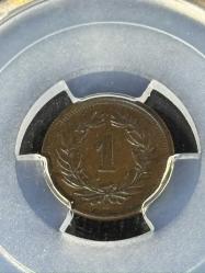 1912 B İsviçre 1 Rap – PCGS AU58 Gold Shield™ Sertifikalı | Top Pop!