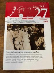 27 KASIM 2008 - TAKVİM YAPRAĞI - DOĞUM GÜNÜ HEDİYESİ - GAZİ MUSTAFA KEMAL ATATÜRK FOTOĞRAFLI BÜYÜKÇEKMECE BELEDİYESİ TAKVİMİ - Annesinin mezarını ziyarete giderken - Kazım Karabekir - 1 - 1895- Fransız romancı Alexandre Dumas 71 yaşında öldü - 1947- İstanbul İnönü Stadyumu açıldı - 1950- Kore'de Kunuri Savaşı başladı - 1995- Çevirmen, araştırmacı, denemeci ve tiyatro yazarı Aziz Çalışlar öldü