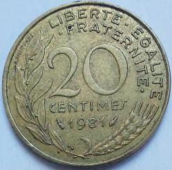 FRANSA 20 Centim, 1981 ÇÇT