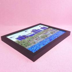 İZNİK VAKFI 2002 EL YAPIMI BOĞAZİÇİ SWISSOTEL VE DOLMABAHÇE SARAYI TASVİRLİ ÇİNİ RESİM PANO