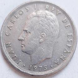 İSPANYA 5 Pesetas, 1975 ÇÇT+ 