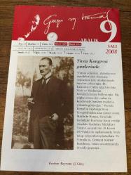 9 ARALIK 2008 - TAKVİM YAPRAĞI - DOĞUM GÜNÜ HEDİYESİ - GAZİ MUSTAFA KEMAL ATATÜRK FOTOĞRAFLI BÜYÜKÇEKMECE BELEDİYESİ TAKVİMİ - Sivas Kongresi günlerinde - Anadolu Kadınları Müdafaa-i Vatan Cemiyeti - 1893- İstanbul'da günlerdir süren soğuk hava yüzünden Haliç dondu - 1925- Yerli kumaştan elbise giyilmesi kanunu çıktı - 2004- STFA Grubu'nun kurucularından Fevzi Akkaya, öldü
