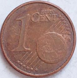 ALMANYA 1 Eurocent, 2002 ÇÇT  