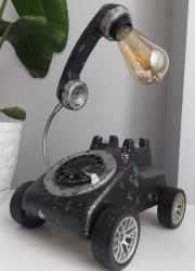 RETRO ÇEVİRMELİ TELEFON TASARIM ABAJUR