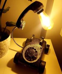 RETRO ÇEVİRMELİ TELEFON TASARIM ABAJUR