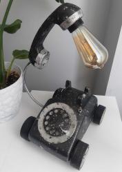 RETRO ÇEVİRMELİ TELEFON TASARIM ABAJUR
