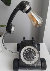 RETRO ÇEVİRMELİ TELEFON TASARIM ABAJUR