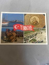 Bodrum - Antakya - deve güreşi - Efes   Kartpostal 16.5x11.5 ebatında
