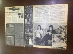 TÜRKAN ŞORAY & YASİN ÖZDENAK POSTERİ (FOTOĞRAF: EROL DERNEK), ARKALI ÖNLÜ - SES DERGİSİ HEDİYESİ - 48 x 33 cm EBADINDA - DÖNEMİNE AİT, ORİJİNAL