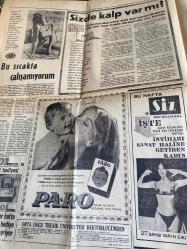 HÜRRİYET GAZETESİ HÜRRİYET PAZAR EXTRA 2 GAZETESİ DOĞUM GÜNÜ GAZETESİ - 7 AĞUSTOS 1966 - Bizimkiler - Fatoş - Güngörmüşler - Kemal Bisalman - Brigitte Bardot - Sylvie Vartan - Barbara Neals - Sophie Lamiral - Nicole Grasser - Bataille - Sizde kalp var mı - Bu sıcakla çalışamıyorum - İyi bir şoför müsünüz - Direksiyonu tutuşunuz karakterinizi açıklıyor - Bacağınıza bakan var beş tavsiye - Aşk ancak üç ay yaşar - Her zerremde hayatın sarhoşluğunu - Pazardan dinlenmek güzelliğinizin ömrünü artırıyor - El yazısı hastalığı ortaya koyuyor - Dizlerin görünmesi çirkin mi - Garip bir arkadaşlık - 70 bin liralık mücevherler - Beş ayrı biçimde gözlerinizin şekli - Hanımlar erkek gözü her an üstünüzde - Bebekler ana kucağından baba kucağına geçti - Bir insanın gözleri ruhunun aynasıdır - Parasıız pulsuz yaşanır ama Johnny’siz asla - Lükse bayılıyorum her şeyin en güzelini en pahalısını istiyorum