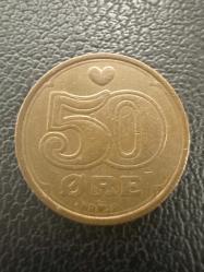 Danimarka 50 Öre 1989