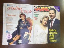 FERDİ ÖZBEĞEN POSTERİ - GONG HEDİYESİ - 56 x 38 cm EBADINDA - DÖNEMİNE AİT, ORİJİNAL - ARKA SAYFA; SAMİME SANAY, BENİ HATIRLA ALBÜM REKLAMI