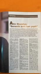 VİZYON DERGİSİ - NİSAN 1999 -  ALEV EBUZZİYA – AYŞE KULİN – BEDRİ BAYKAM – ATİLLA DORSAY – MEHMET GÜLERYÜZ – EROL AKYAVAŞ – DEMET YORUÇ – SEDEF DELEN – TUVANA – HÜLYA BANKOĞLU EKŞİGİL – ŞENAY AKAY – GÖKSUN ÇAM – ASU EMRE – LALE SALGAR – TURGUT SALGAR – YEŞİM USTAOĞLU – KEREM ÇALIŞKAN – ELİF ILGAZ – TAYFUN TALİPOĞLU – YILMAZ ODABAŞI – AHMET KALELİ  BU YAZ NELER MODA OLACAK? – GÜMÜŞ VE ALTIN TAKILAR – AYŞE KULİN’İN İSTANBUL’U – ALEV EBUZZİYA İLE RÖPORTAJ – YAZ ’99 MODA TRENDLERİ – ECZACIBAŞI BAYAN VOLEYBOL TAKIMI’NIN AVRUPA KUPASI ZAFERİ – ATİLLA DORSAY’DAN FİLM FESTİVALİ DEĞERLENDİRMESİ – GUCCI VE EMPORIO ARMANI’DEN İLKBAHAR-YAZ KOLEKSİYONLARI – VAKKO’DAN ’70’LER ESİNTİSİ – ESCADA’DAN “MARGARETHA LEY” KOLEKSİYONU – CALVIN KLEIN’DAN YALIN HATLAR – CLARINS’İN YENİ “TEINT ULTRA-VELOURS” ÜRÜNÜ – KEREM ÇALIŞKAN VE TAYFUN TALİPOĞLU’NUN SON OKUMALARI VE DENEYİMLERİ – AHMET KALELİ’DEN MOBİLYA TASARIMLARI  - 170 SAYFA