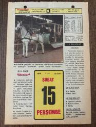 15 ŞUBAT 1979 - TAKVİM YAPRAĞI - DOĞUM GÜNÜ HEDİYESİ - HÜRRİYET TAKVİMİ -  ÖLÜM TANRISI ROMANI - Gümüşhane'nin ve Trabzon'un Maçka ilçesinin kurtuluşu - Casus İngiliz Kemal Esat (Tomruk)'un ölümü (1966) - İzmir Eski Eserler Müzesinin açılışı (1927)