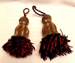 LOT.20 » FRANSIZ ALTIN DORELİ PERDE PÜSKÜLÜ 2 ADET