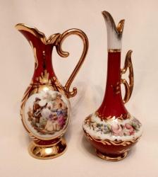 FRANSIZ LIMOGES EL BOYAMA FRAGONAT DESENLİ KARANFİLLİK İKİ ADET