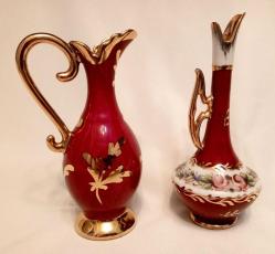 FRANSIZ LIMOGES EL BOYAMA FRAGONAT DESENLİ KARANFİLLİK İKİ ADET