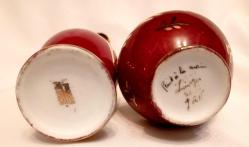 FRANSIZ LIMOGES EL BOYAMA FRAGONAT DESENLİ KARANFİLLİK İKİ ADET