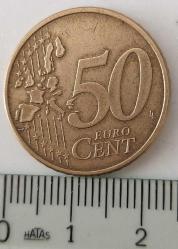 2002-D ALMANYA 50 EURO CENT ORİJİNAL MADENİ PARASI 1ZZZ2U NADİR
