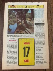 17 NİSAN 1979 - TAKVİM YAPRAĞI - DOĞUM GÜNÜ HEDİYESİ - HÜRRİYET TAKVİMİ -  ÖLÜM TANRISI ROMANI - Profesör Ali Fuat Başgil'in ölümü (1967) - Çanakkale.Anıtı'nın temel atılışı (1954) - Fatih Sultan Mehmet'in İstanbul adalarını fethi