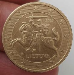 2015 LİTVANYA 50 EURO CENT ORİJİNAL MADENİ PARASI 4VVV1E NADİR
