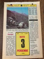 3 MAYIS 1979 - TAKVİM YAPRAĞI - DOĞUM GÜNÜ HEDİYESİ - HÜRRİYET TAKVİMİ -  ÖLÜM TANRISI ROMANI - Hürriyet yazarı ve Senatör Ecvet Güresin'in ölümü (1975) - Yazar Abdülhak Şinası Hisar'ın ölümü (1963) - Türk Kuşu'nun kuruluşu (1935) - Fatih Sultan Mehmet'in ölümü (1481)