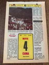 4 MAYIS 1979 - TAKVİM YAPRAĞI - DOĞUM GÜNÜ HEDİYESİ - HÜRRİYET TAKVİMİ -  ÖLÜM TANRISI ROMANI - Gaziantep İslahiye ilçesinde panayır  - Tekirdağ Çerkezköy'de panayır (3 gün) - İzmir'de sergi (15 gün) - Türkçe'nin resmi dil olarak kabulü (1278)